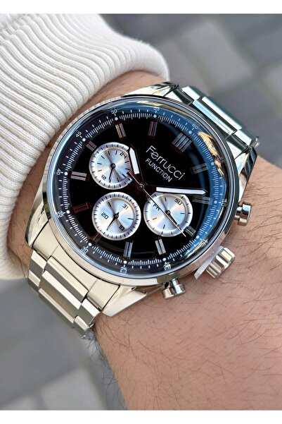Ferrucci Function FCF.03299FM.01 Çelik Kordon Erkek Kol Saati
