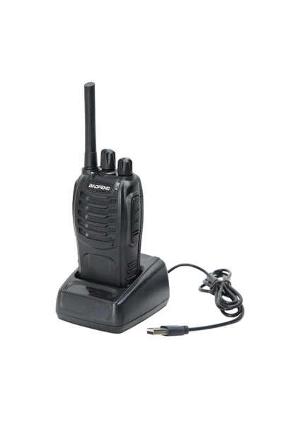 BAOFENG BF-88E  USB ŞARJ TABLALI 2 Adet PMR Lisanssız El Telsizi Kulaklık Hediyeli