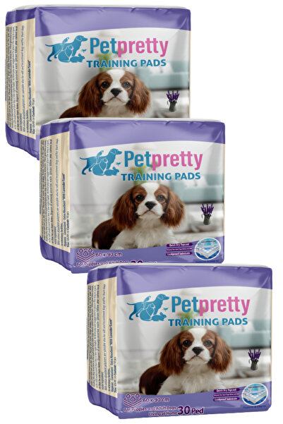Pet Pretty Doğal Lavanta Kokulu Yavru Köpek Çiş Eğitim Pedi 60x90 90 Adet