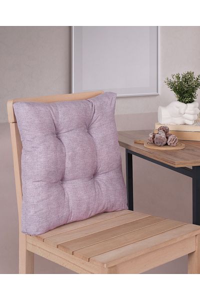 Misev Lilac Fluffy Chair Cushion