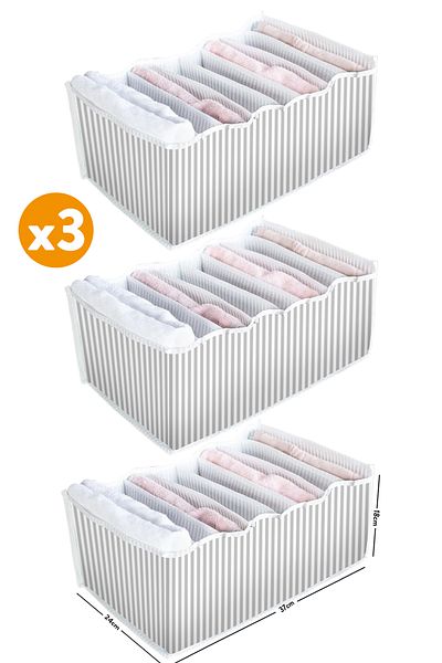ESTİ 3 Pieces - 8 Compartment Drawer Accordion Organizer - Large 24 X 37 X 18