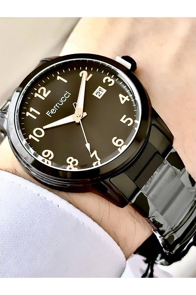 Ferrucci Men's Steel Cord Wrist Watch with Calendar