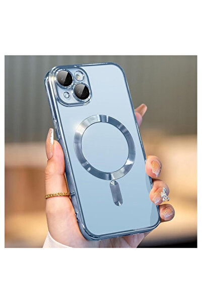 Dexmon iPhone 15 Uyumlu Kılıf Kamera Lens ve Hoparlör Toz Korumalı Magsafe Şa...