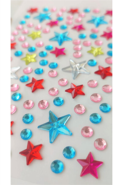 karinabest Autocolant cu piatră prețioasă cu stea colorată 3D Girafă - 1 buca...