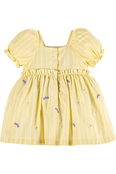 İdilbaby&Mamino IDILBABY&MAMINO baby girl yellow embroidery dress