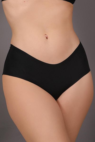 C&City Große Größe Rutschfeste High Waist Laser Höschen C19202 Schwarz