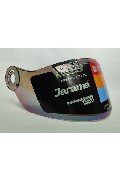 MT Jarama Vizör V-32 İridyum Renk Gümüş