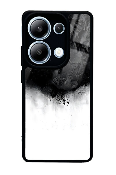 Spoyi حافظة هاتف لامعة بتصميم دخاني أسود لهاتف Xiaomi Redmi Note 13 Pro 4G