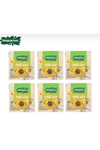 Doğadan BHR TEM-Doğadan DOĞADAN İRİ YAPRAKLI DÖKME YEŞİL ÇAY ANANAS 50g x 6 ADET