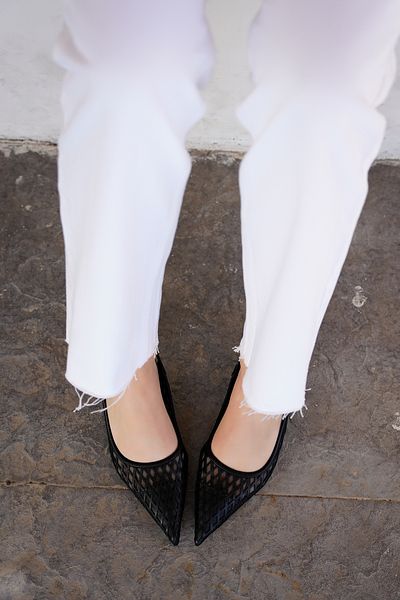 LAMİNTA Pantofi cu toc pentru femei Joyi Black Mesh
