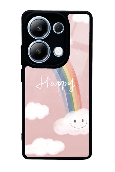 Spoyi Xiaomi Redmi Note 13 Pro 4g Glossy Phone Case with Happy Cloude Design