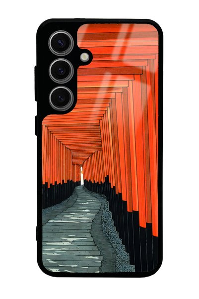 Spoyi Samsung S24 Glossy Phone Case with Pastel Windows Design