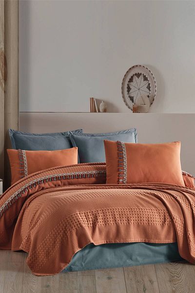 Clasy Single Tufted Pique Set - Bohamline Tile