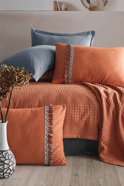 Clasy Single Tufted Pique Set - Bohamline Tile