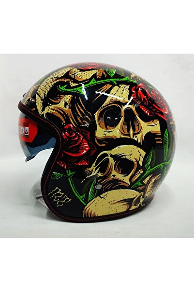 MT Le Mans 2 Sv Breakout B9 Parlak Siyah Yarım Kask