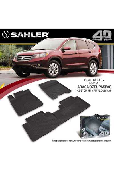Sahler Honda Crv 2012-2018 Arası 4,5 D Araca Özel Paspas-