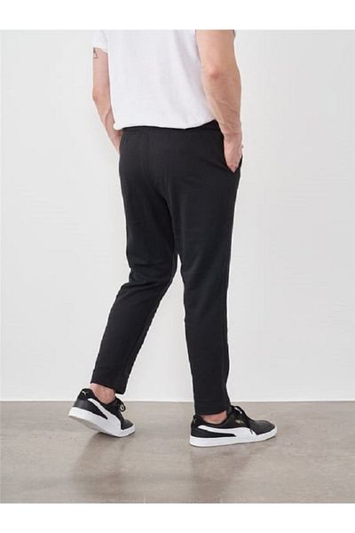 FUNSTYLE Μαύρο ανδρικό φούτερ σε ίσια γραμμή