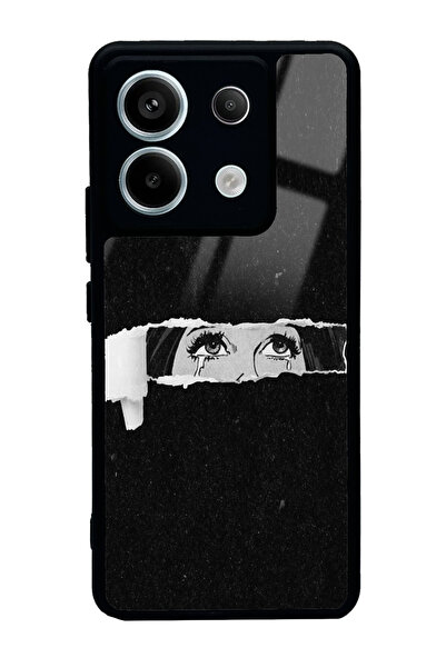 Spoyi Xiaomi Redmi Note 13 Pro 5G Gözler Tasarımlı Glossy Telefon Kılıfı