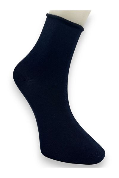 CİHO SOCKS Premium 3 Pairs Bamboo Women's Elasticless Roll Top Socket Seamless Socks / Non-Marking / Non-Squeezing Socks