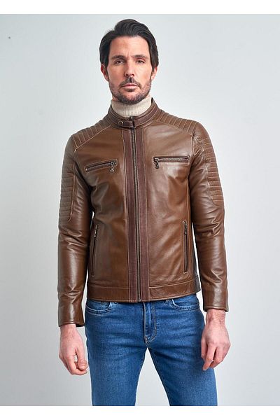 Pierre Cardin MEN'S LEATHER COAT