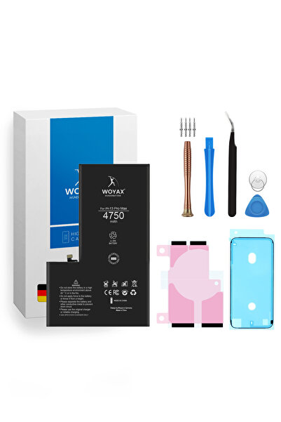 woyax iPhone 13 Pro Max Uyumlu Premium Batarya 4750 mAh Yüksek Kapasite