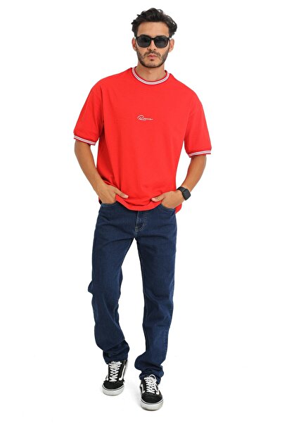 SELF CONTROL Unisex letnja majica sa širokim ovratnikom i detaljima, nova sezona