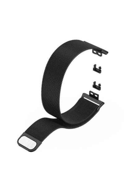 Teleplus Huawei Watch Fit New Kordon Hasır Metal KRD01 Siyah