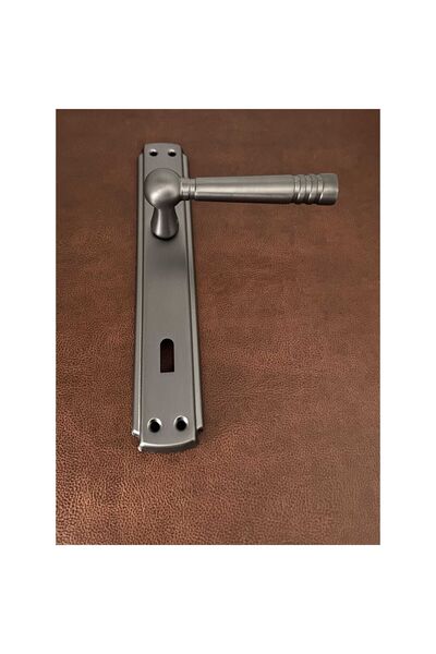 KOLDOOR Osmanlı Mat Skoç Füme Bravo Aynalı Oda Kapı Kolu 2 Takım