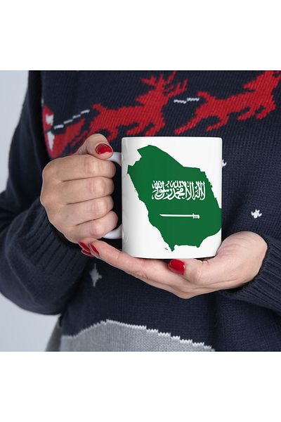 sıradışıhediyem كوب اليوم الوطني السعودي - تصميم مريح وأنيق