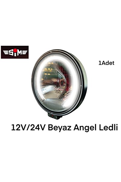 gcstore 1 Adet Ampülsüz SİM Sis Lambası Rally 3000 Sürücü Lambası  ( ANGEL BEYAZ 12V/24V )