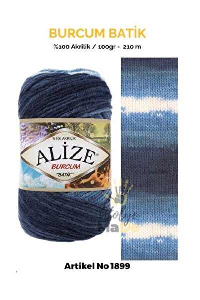 Alize BURCUM BATİK 1899 - 100g 210 metara 100% Akril Pređa za ručno pletenje ...