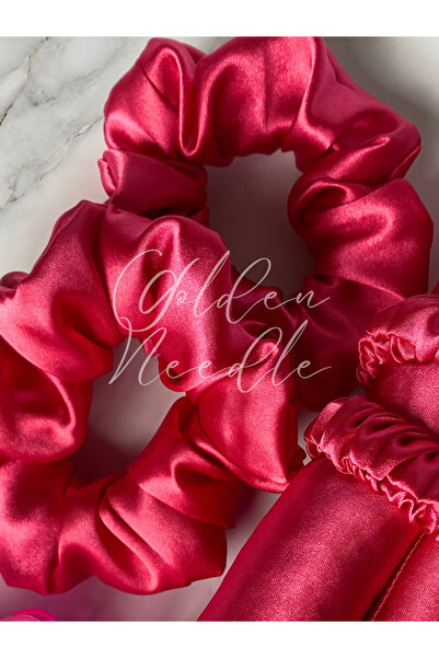 Golden Needle إبزيم مطاطي من الساتان للسيدات من Şekerpembe مكون من قطعتين