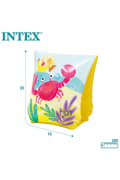 Intex Sea Creatures Patterned Inflatable Sleeve 3-6 Years 23 Cm x 15 Cm