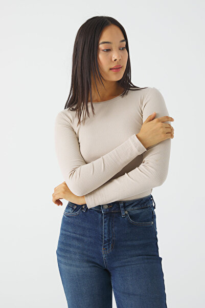 urban focus Crew Neck Long Sleeve Bodysuit