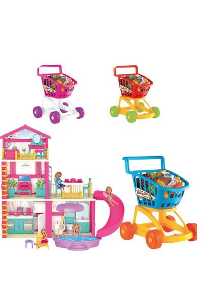 DEDE Lola's Holiday Home and Candy & Ken Grocery Cart