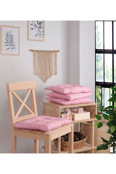 Misev Pink Chair Cushion