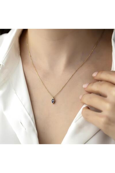 HEMS JEWELLERY Altın Mini Hamsa Nazar Kolye
