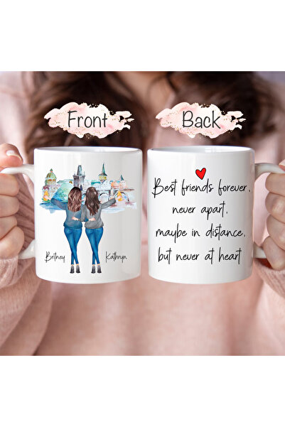 sıradışıhediyem Birthday Gift Love Mug for Best Friends  Best Friends'e  En Y...