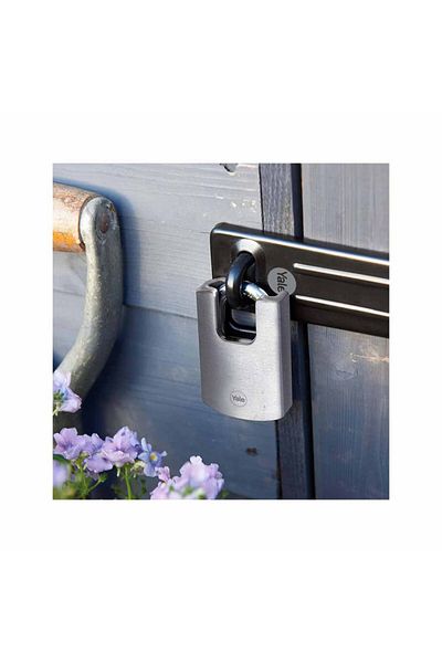 Yale 50 mm Padlock - High Protection - Boron Ring - Waterproof - Double Locking