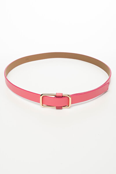 dericom KADIN İTHAL HALKA DİKDÖRTGEN TOKALI DAYANIKLI ŞIK FUŞYA KADIN KEMER A...