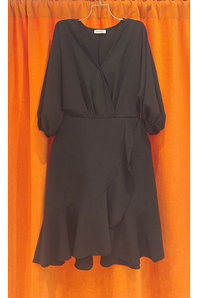 STEPS Valon Crepe Dress Black S