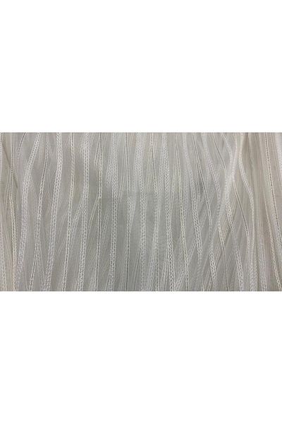 AKÇA TEKSTİL PASTA 150 MODEL GOLD SILVERY BROKEN WHITE COLOR READY STITCHED PLEATED TOWEL CURTAIN 300*260