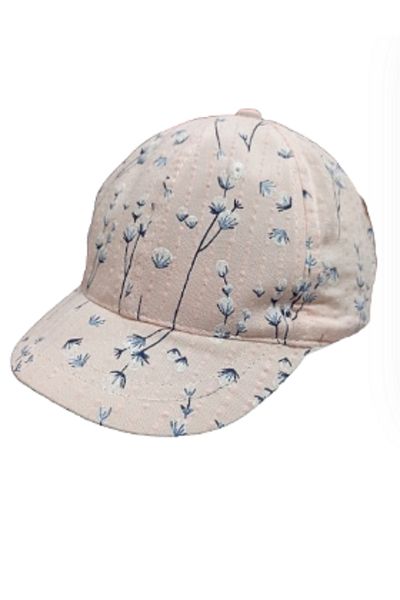 Kitti Baby Girl Light Pink Flower Patterned 0-18 Months Hat