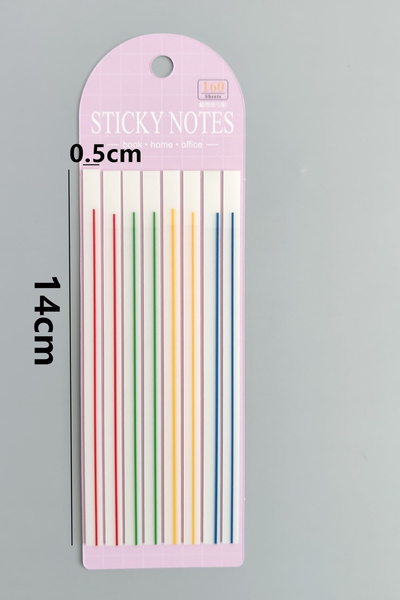Mona Craftist Uzun Şerit Yarı Şeffaf Yapışkanlı Post it,index,sticker