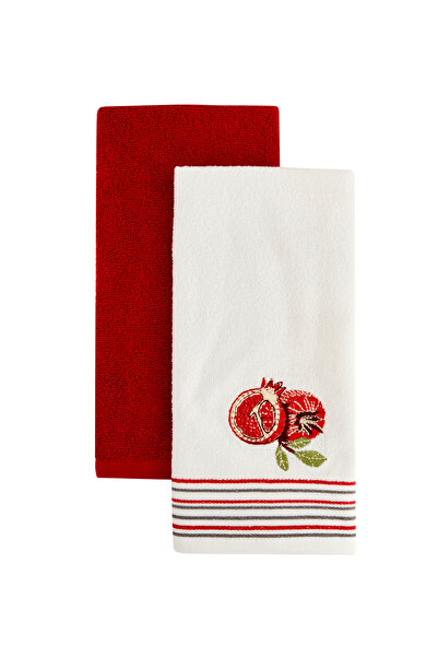 Karaca Home Nar %100 Pamuk 2 Parça Mutfak Havlusu