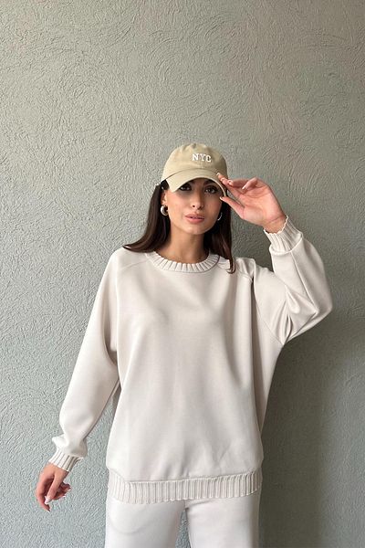 Seda Yalçın Atelier Hanorac modal cu detaliu tricot bej