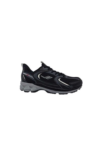 Lescon Orion Unisex Black Lace-up Walking Running Sports Shoes
