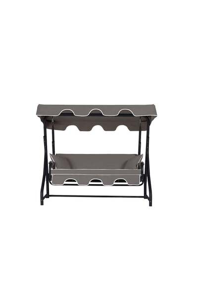 Erinöz Ruta 3 Kişilik Sabit Bahçe Balkon Teras Salıncağı - Antrasit