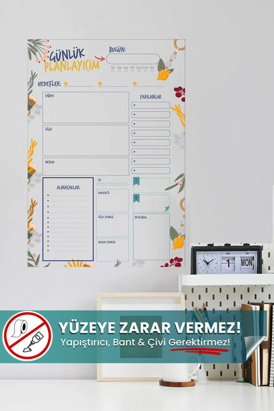 Pi Papers Günlük Planlayıcı - Yapışkansız Kendiliğinden Tutunan, Fotoğraf Not...