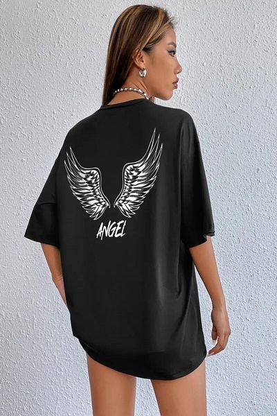MODAGEN Μπλουζάκι Unisex Black Angel Printed